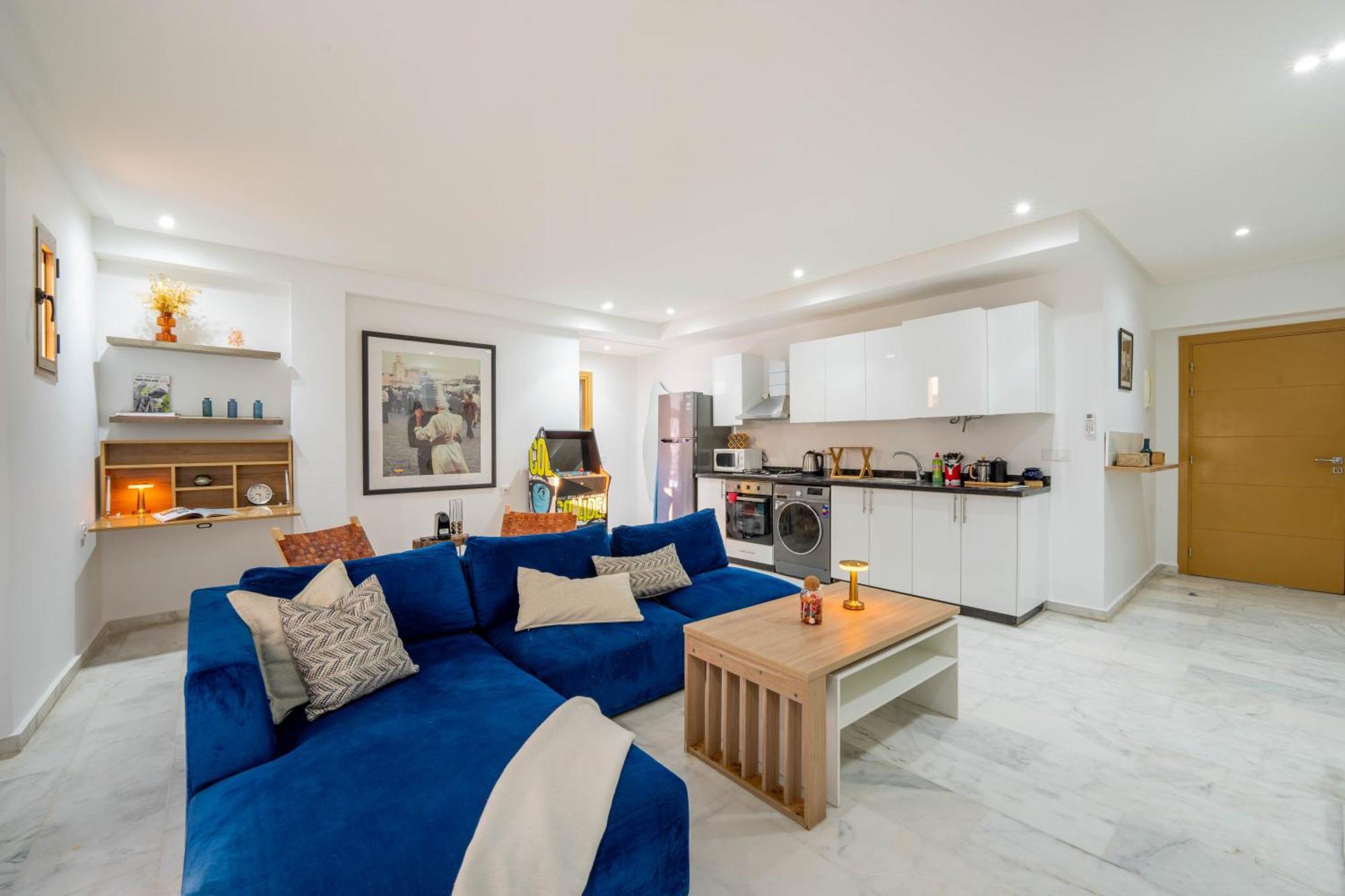 마라케시 New ! Unique Equipped Flat In The Heart Of Marrakech 아파트 외부 사진