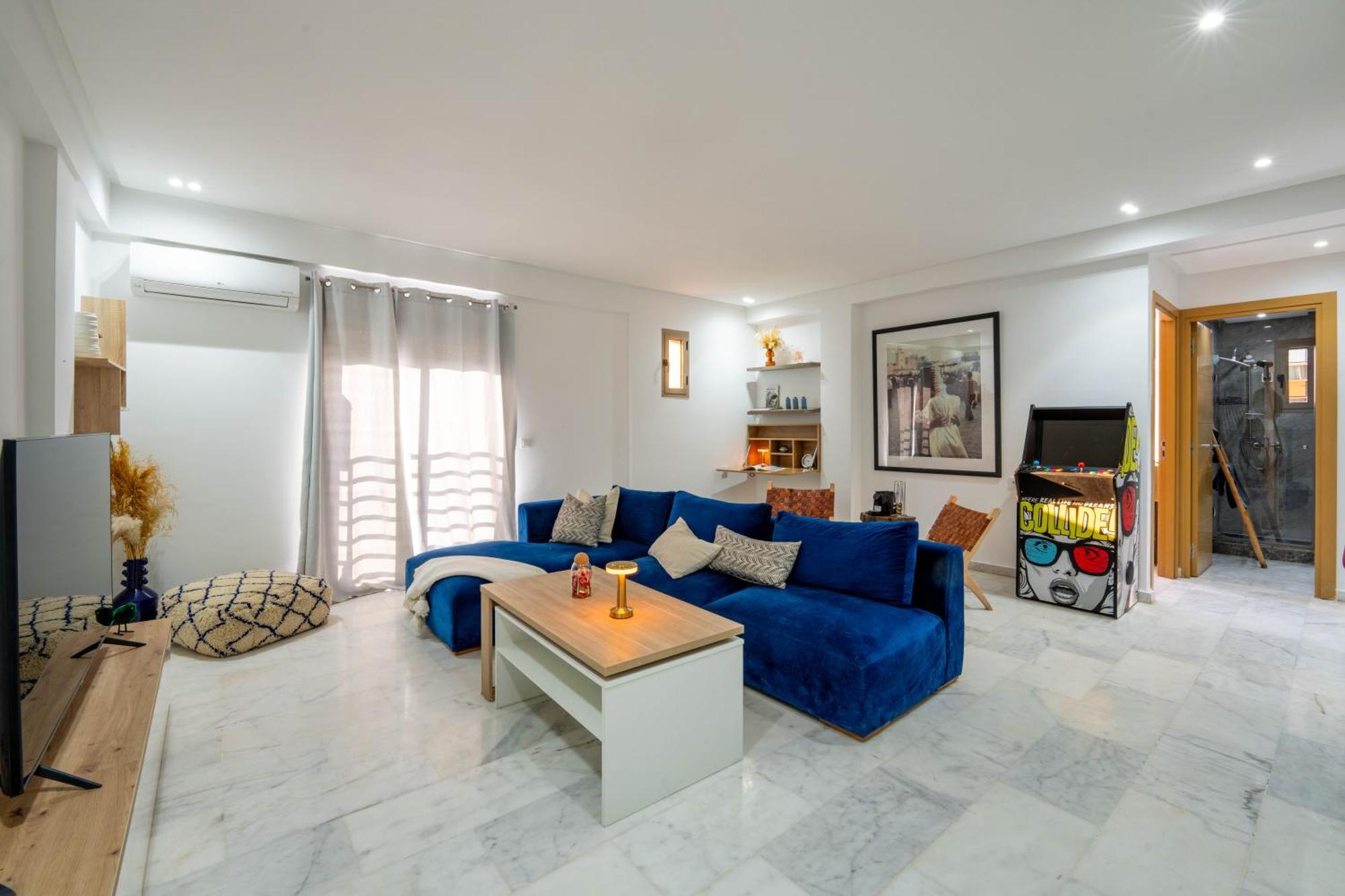 마라케시 New ! Unique Equipped Flat In The Heart Of Marrakech 아파트 외부 사진
