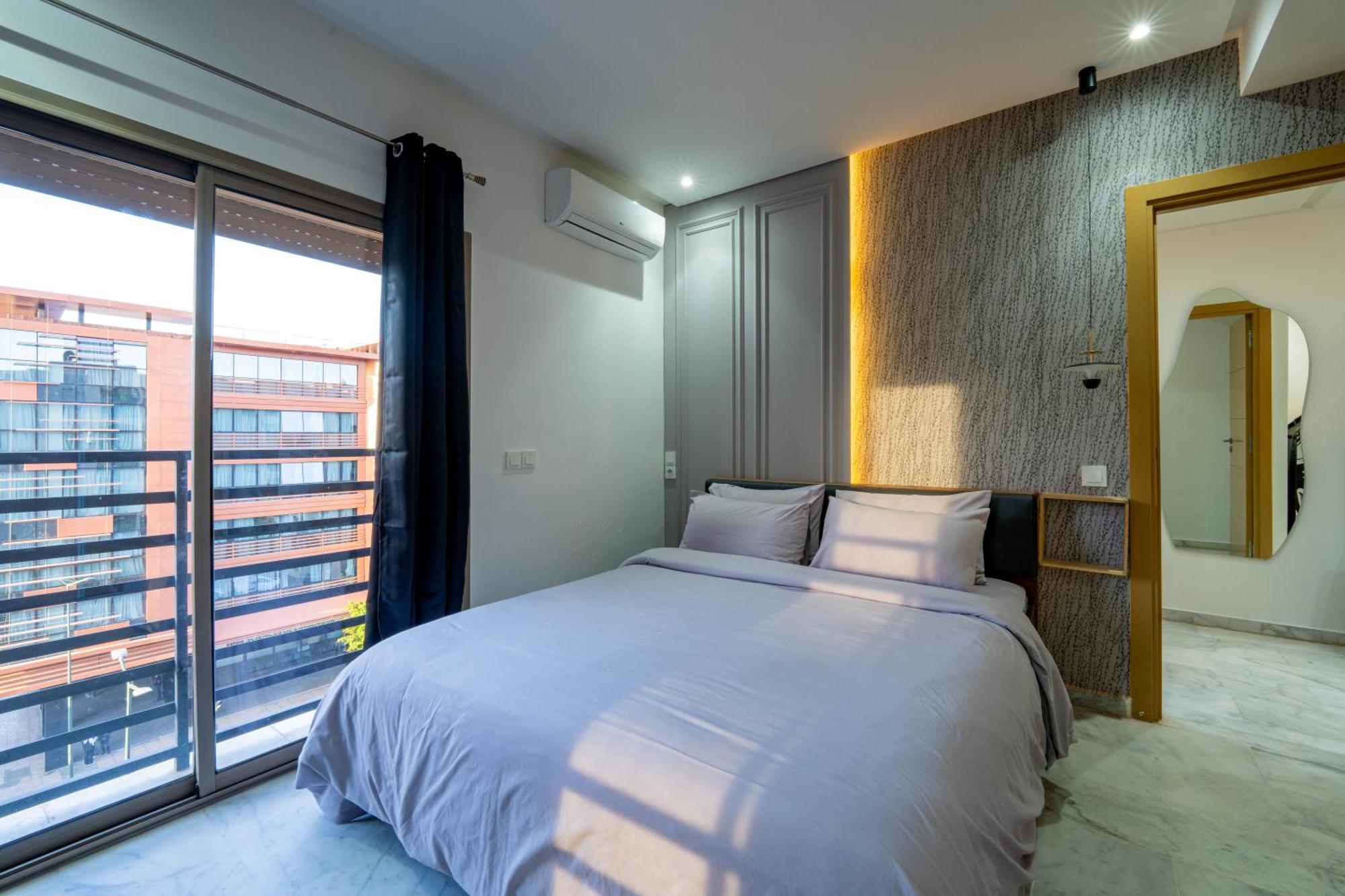 마라케시 New ! Unique Equipped Flat In The Heart Of Marrakech 아파트 외부 사진